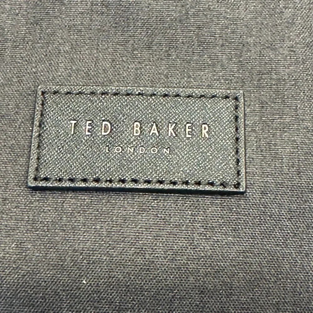 Ted Baker London Seter Document Bag OS Charcoal Nylon Crossbody Laptop Briefcase